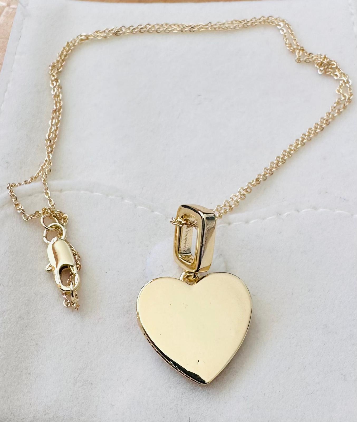 Elegant Gold-Plated Heart Pendant Necklace for Women